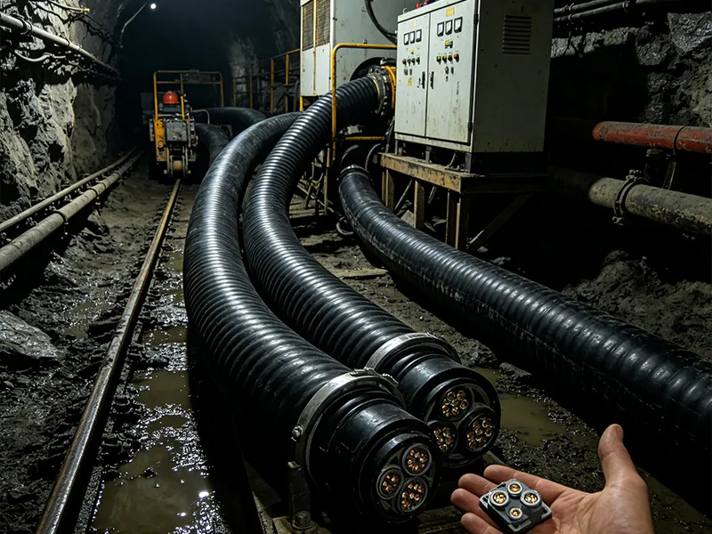 Cabos de mineração para serviços pesados ​​garantem segurança e estabilidade para operações inteligentes de mineração e engenharia subterrânea